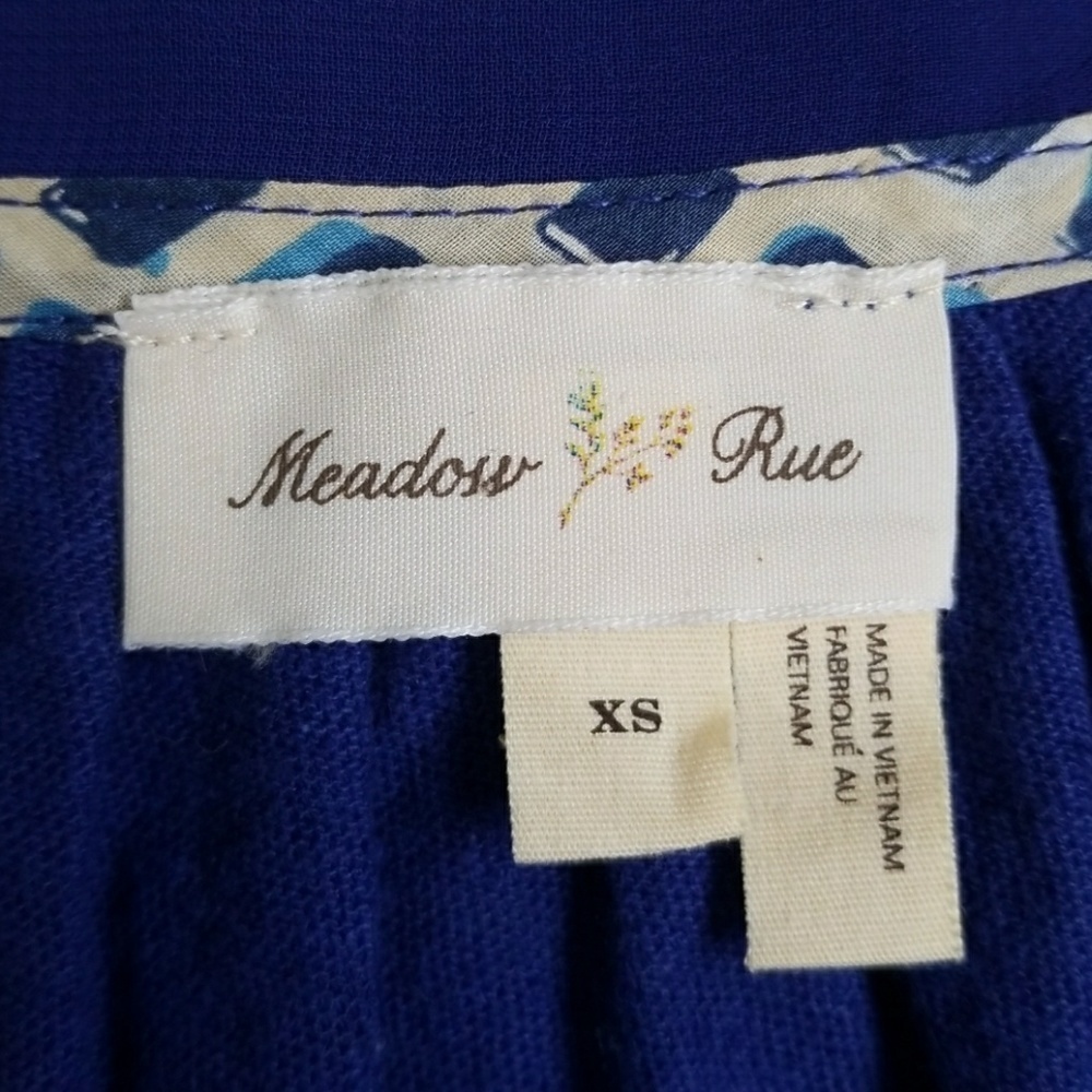 ❤️ Meadow rue 3/4 sleeve top size xs - Picture 7 of 8